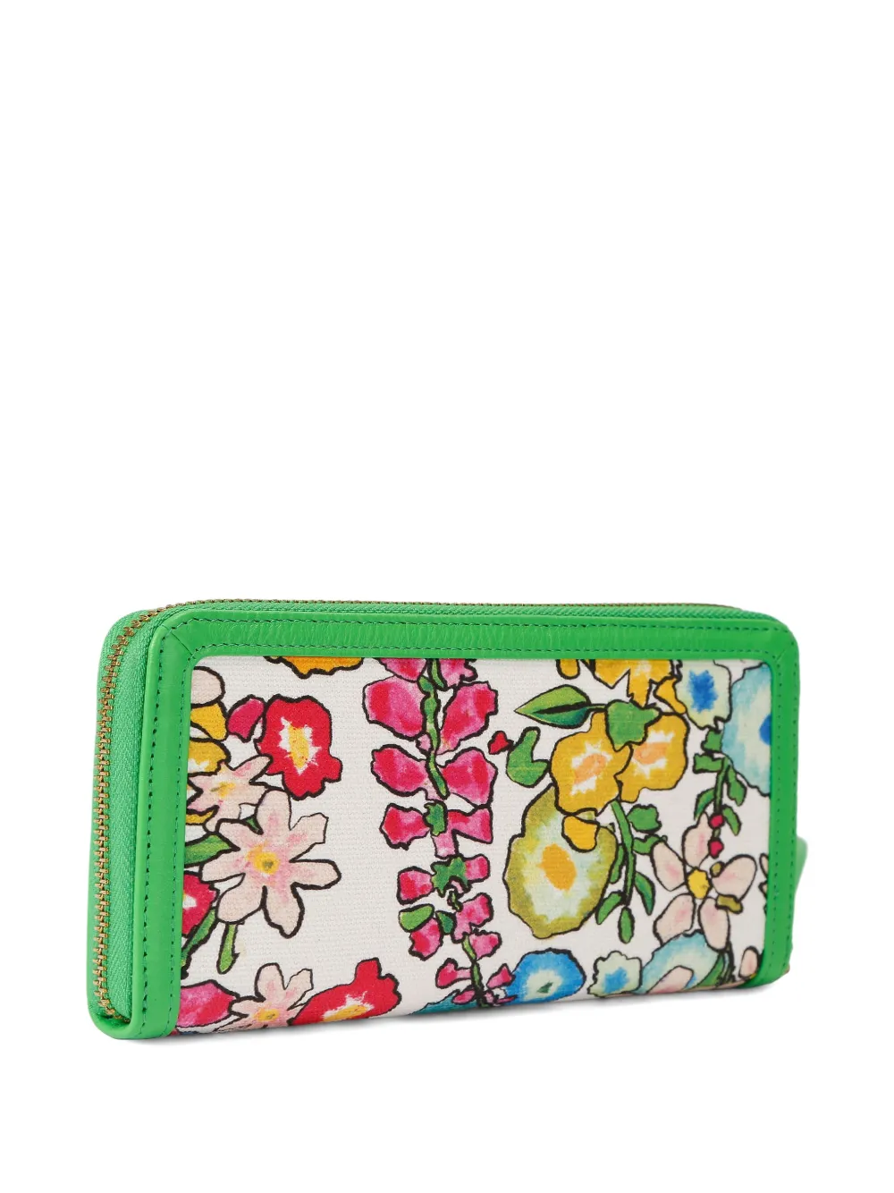 Kurt Geiger London Shoreditch portemonnee met bloemenprint Groen
