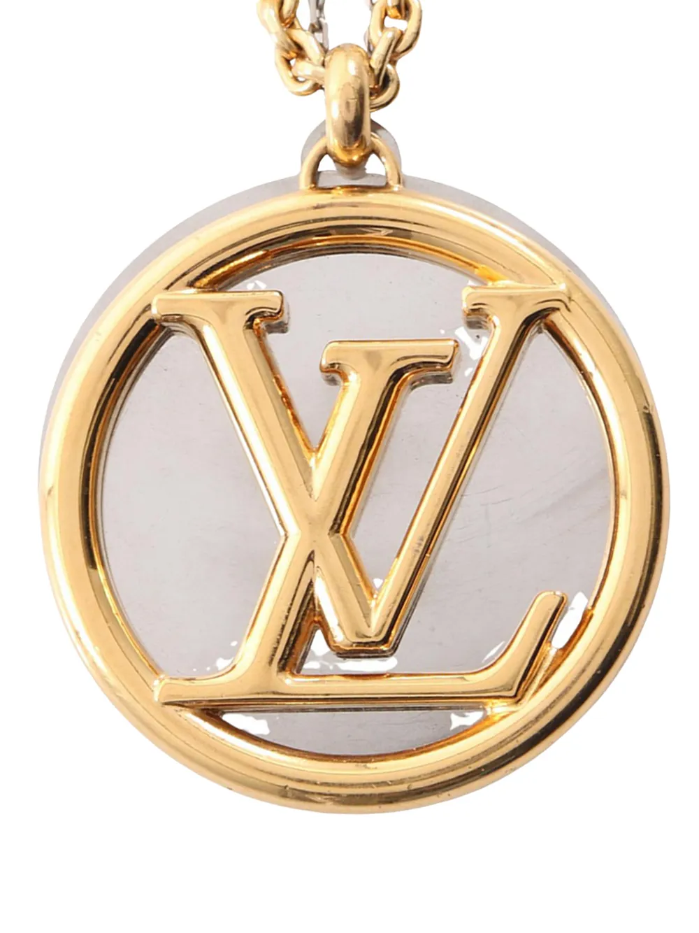 Louis Vuitton Pre-Owned 2019 Gold Plated and Brass Louise Long Pendant Necklace costume necklace - Oro