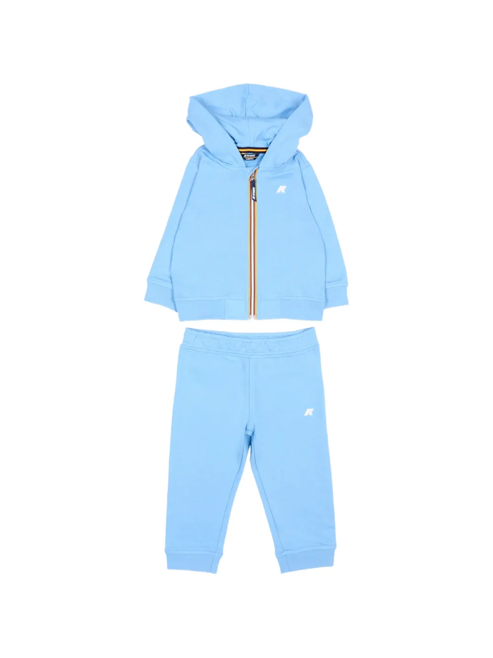 K Way Kids logo-print hoodie tracksuit - Blu