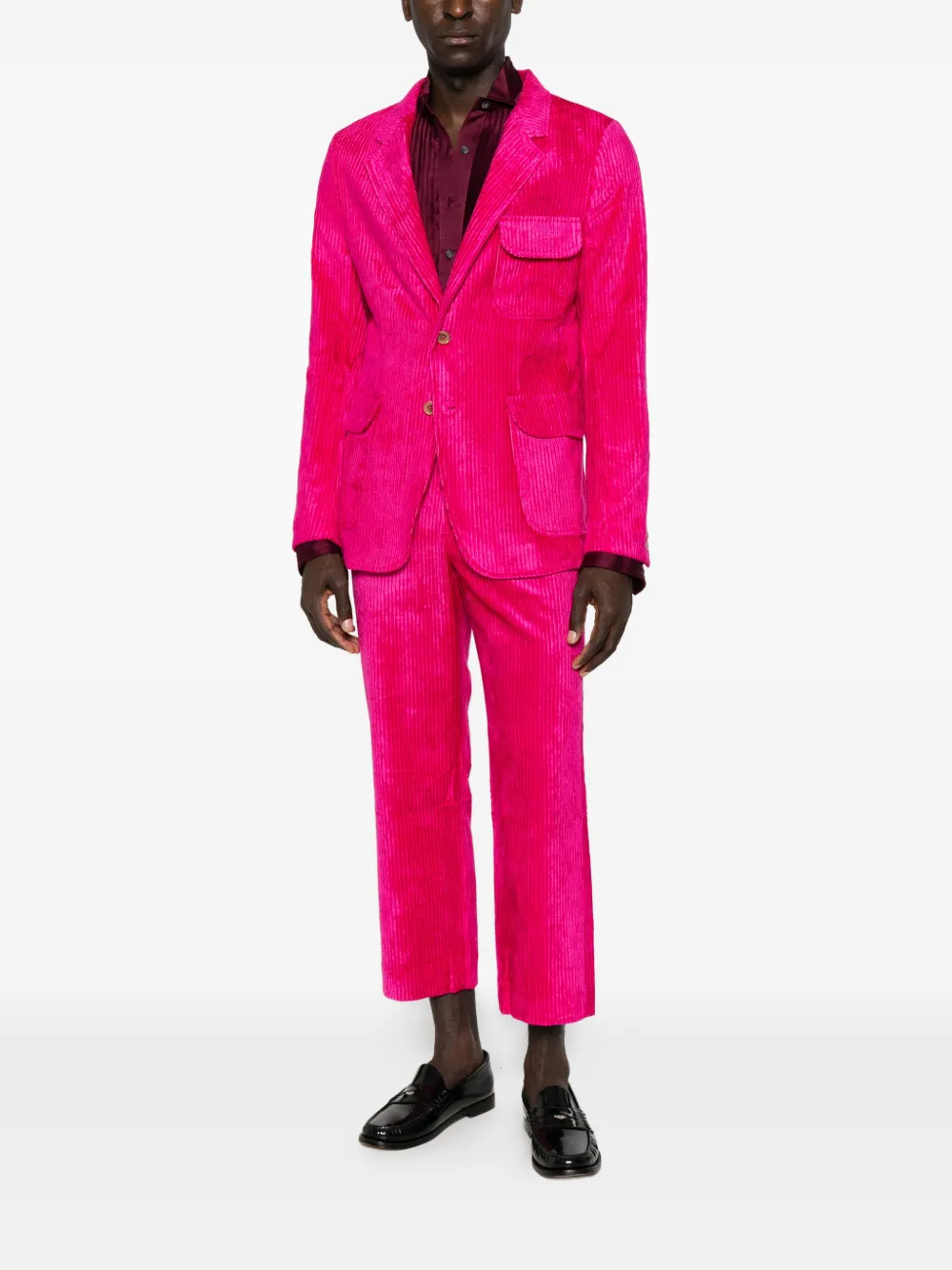 Sanderlak Ribfluwelen broek Roze
