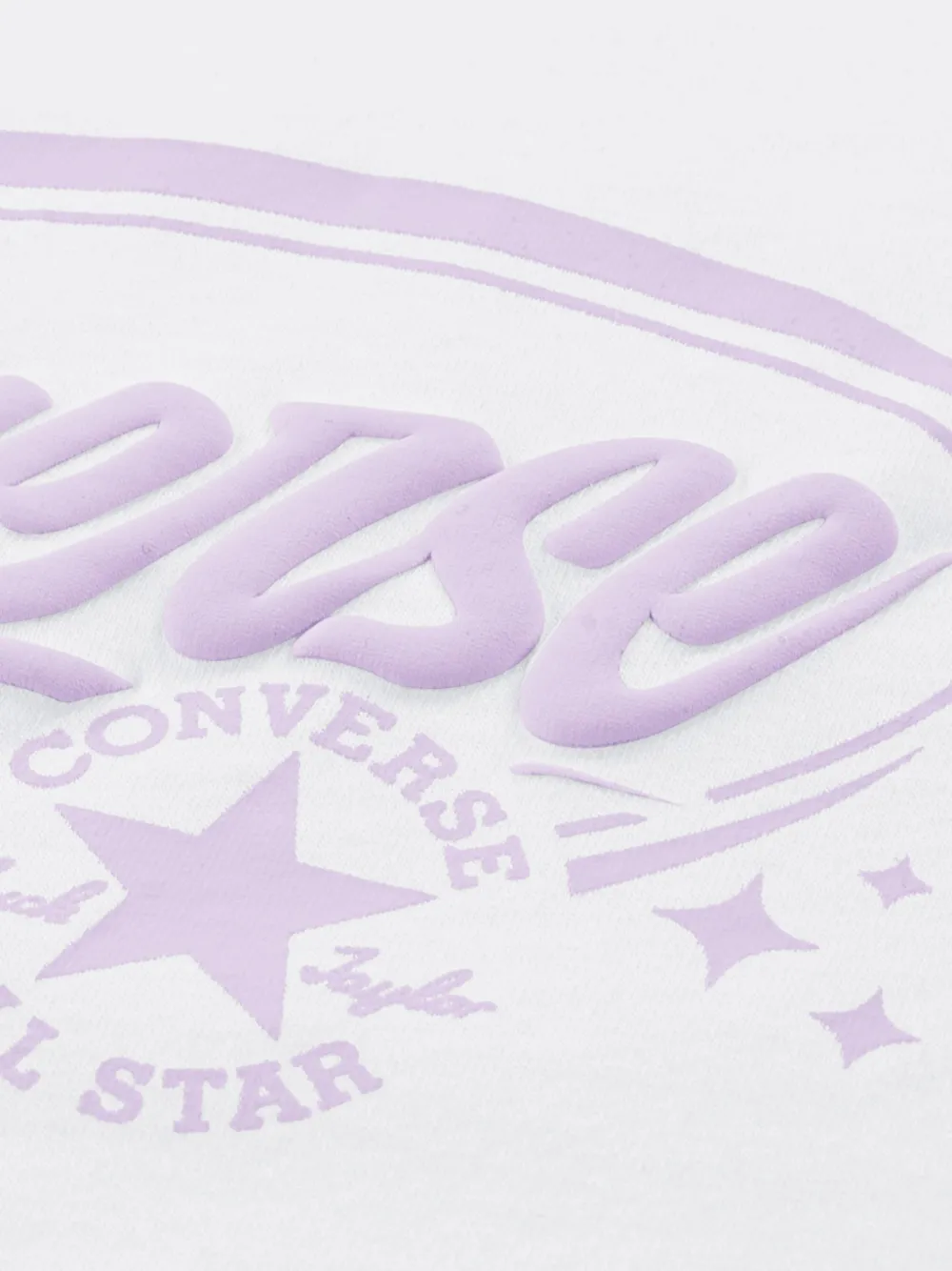 Converse Kids Puff Wordmark T-shirt Wit