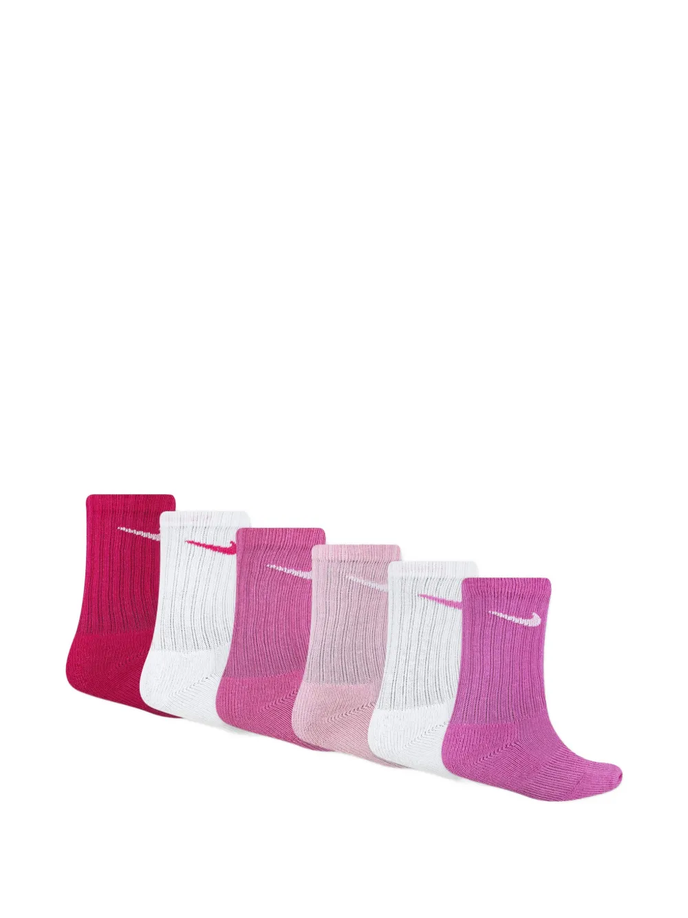 Nike Kids logo-embroidered socks - Rosa
