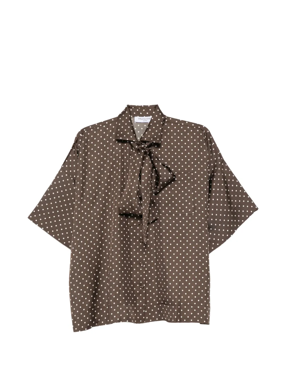 Françoise chemise à pois - Marron Françoise chemise à pois - Marron