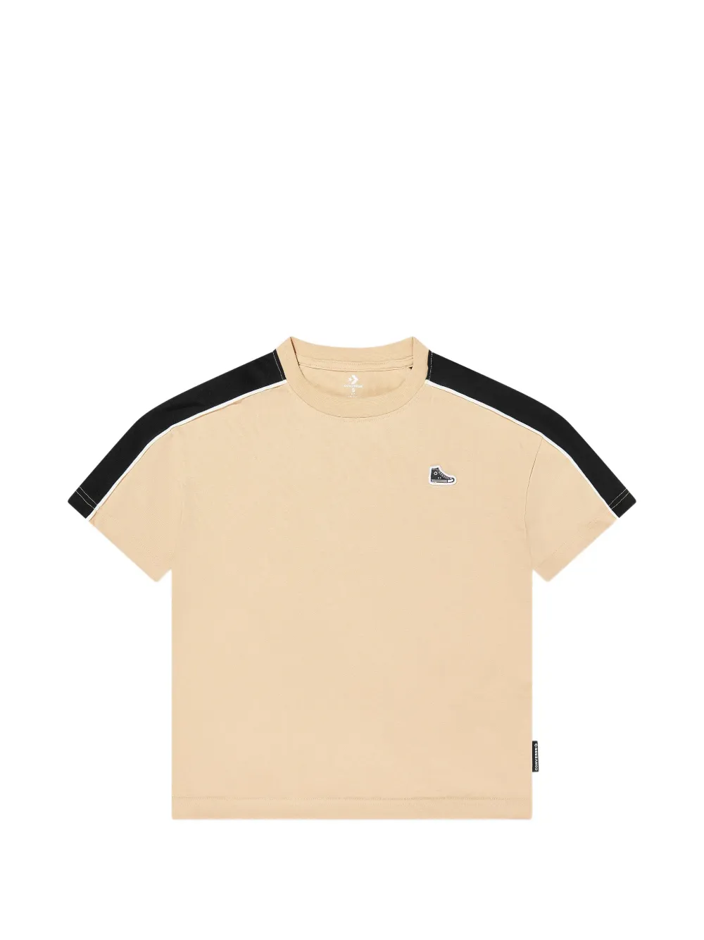 Converse Kids logo-patch side-stripe T-shirt - Toni neutri