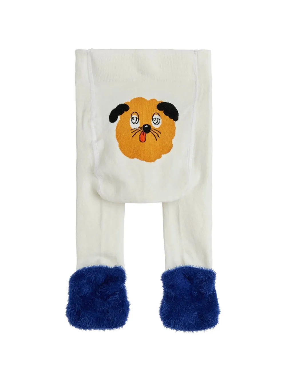 Mini Rodini grafische prints panty met geborduurd hart Wit