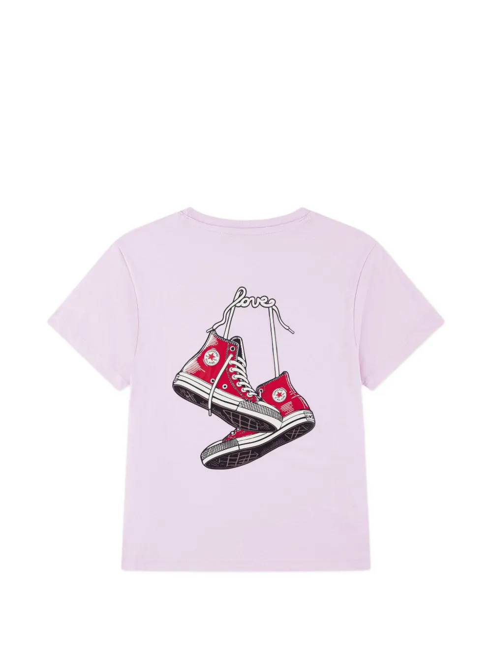 Converse Kids T-shirt met patch Paars