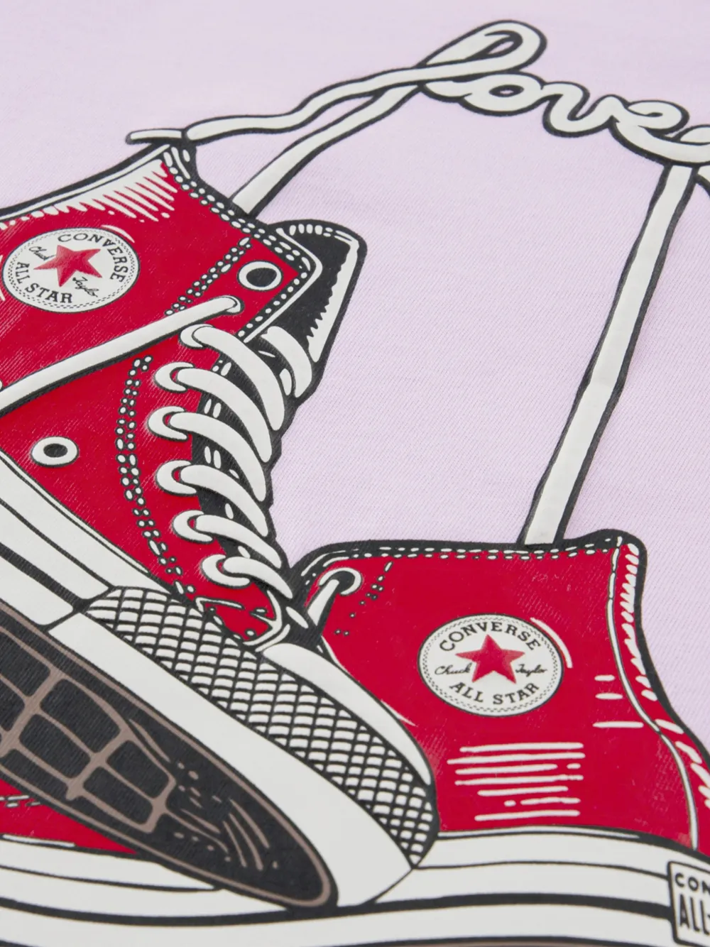 Converse Kids T-shirt met patch Paars