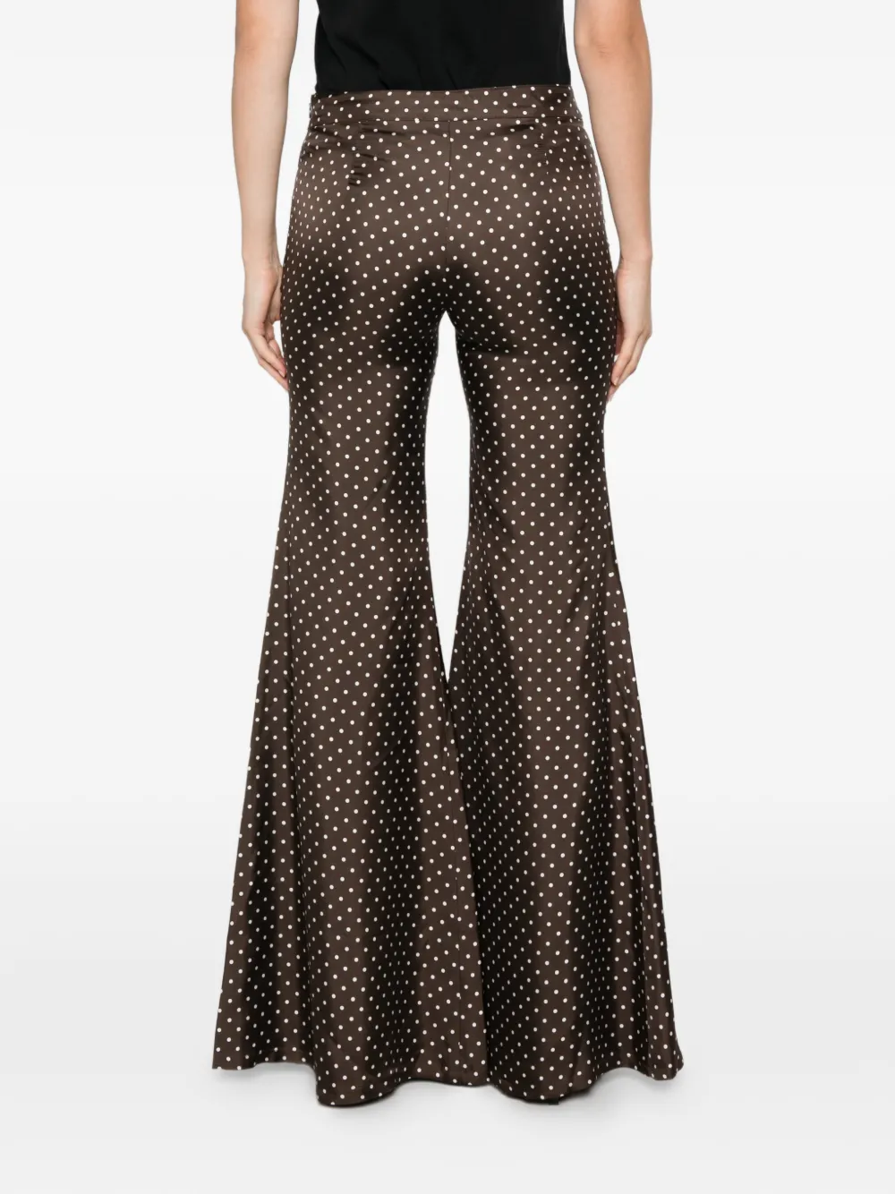 Françoise Zaoua flared broek Bruin