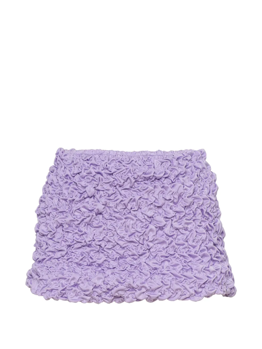 Selia Richwood Lia Shirred Mini Beach Skirt In Purple