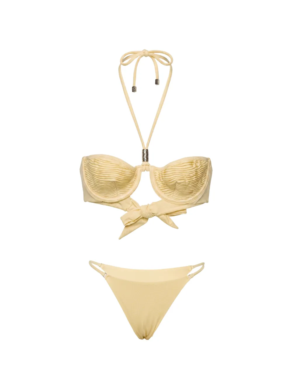 Selia Richwood Amy shirred underwired bikini - Gelb