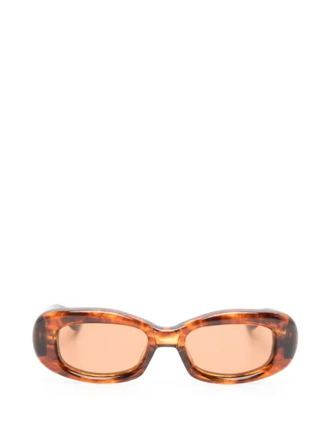 Jacques Marie Mage Ann tortoiseshell-effect oval-frame sunglasses