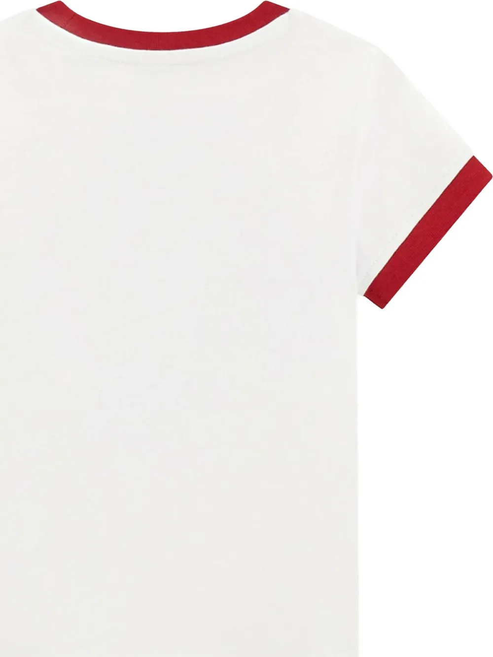  Guess Kids Cherry-embroidered Ringer T-shirt - Blanc 