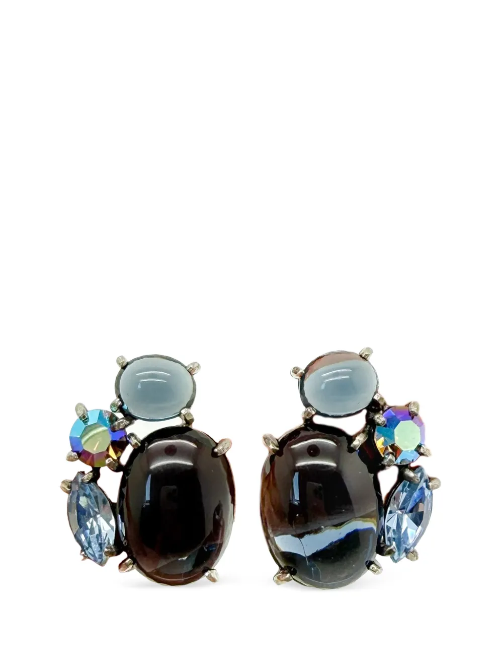 Jennifer Gibson Jewellery Orecchini Schiaparelli anni '50 - Grigio