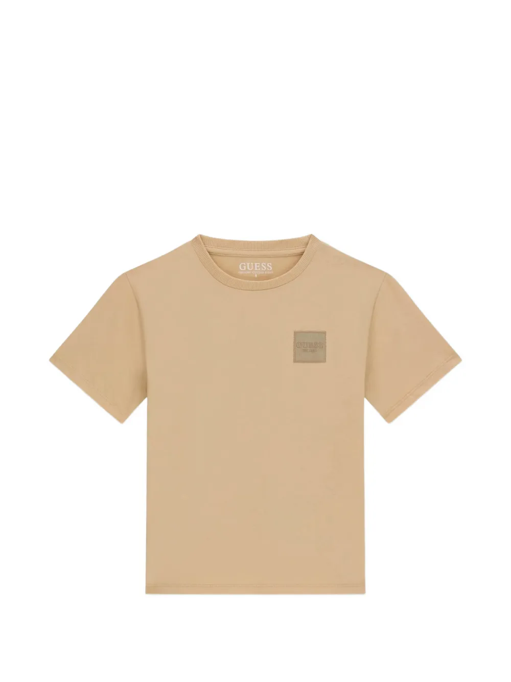 guess kids logo-patch T-shirt - Toni neutri