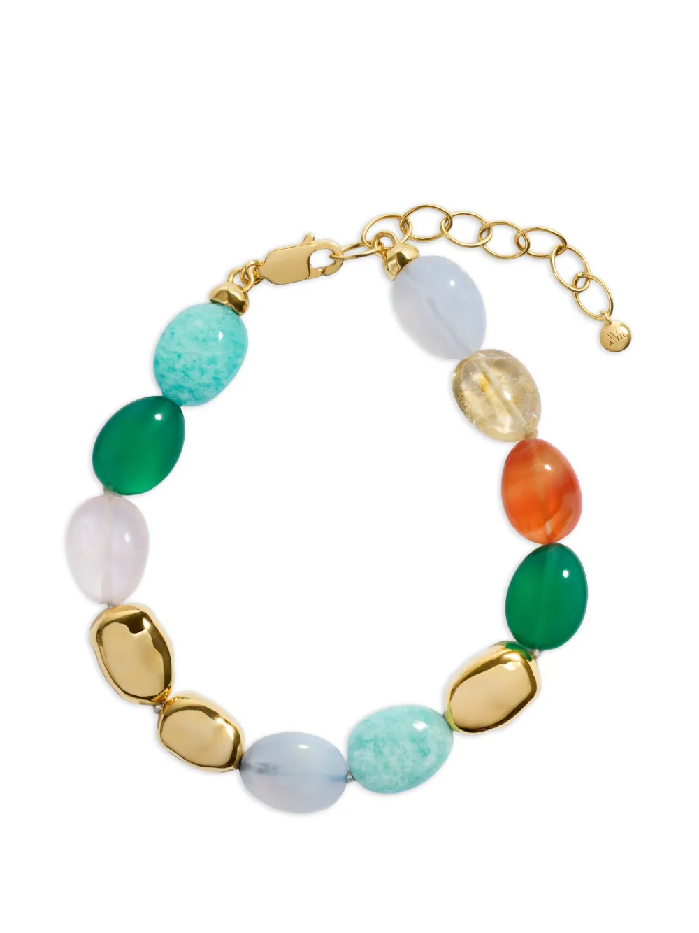 Monica Vinader Bracciale Rio con perline - Oro