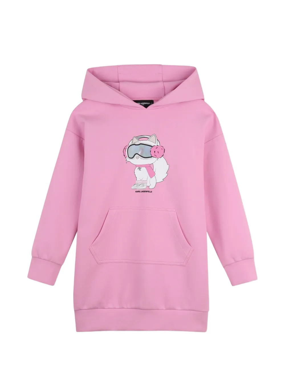 Karl Lagerfeld Kids Abito con stampa grafica - Rosa