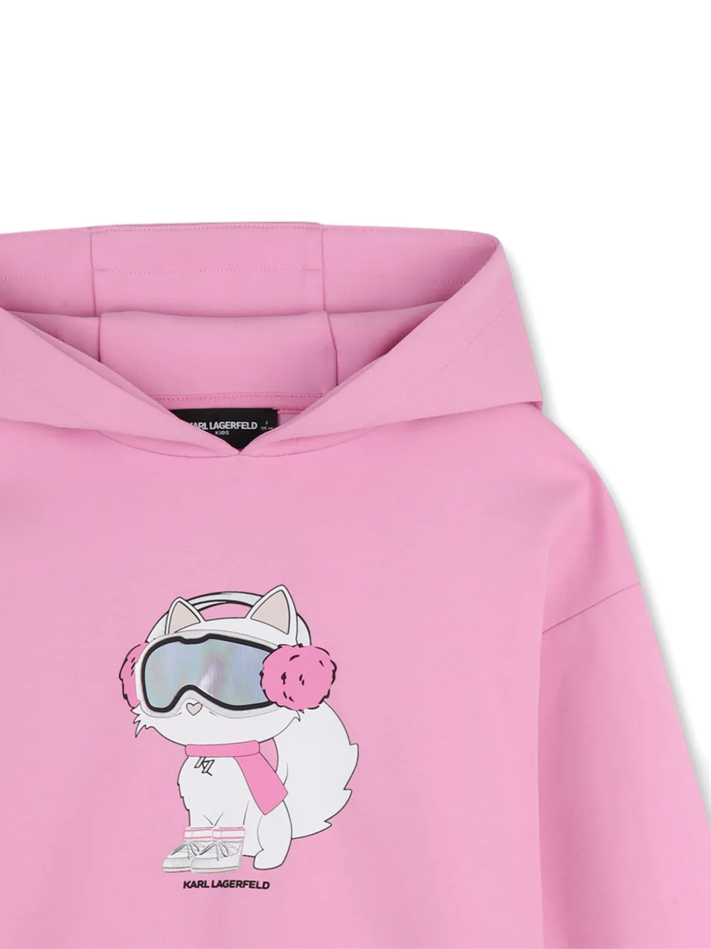 Karl Lagerfeld Kids Jurk met capuchon Roze