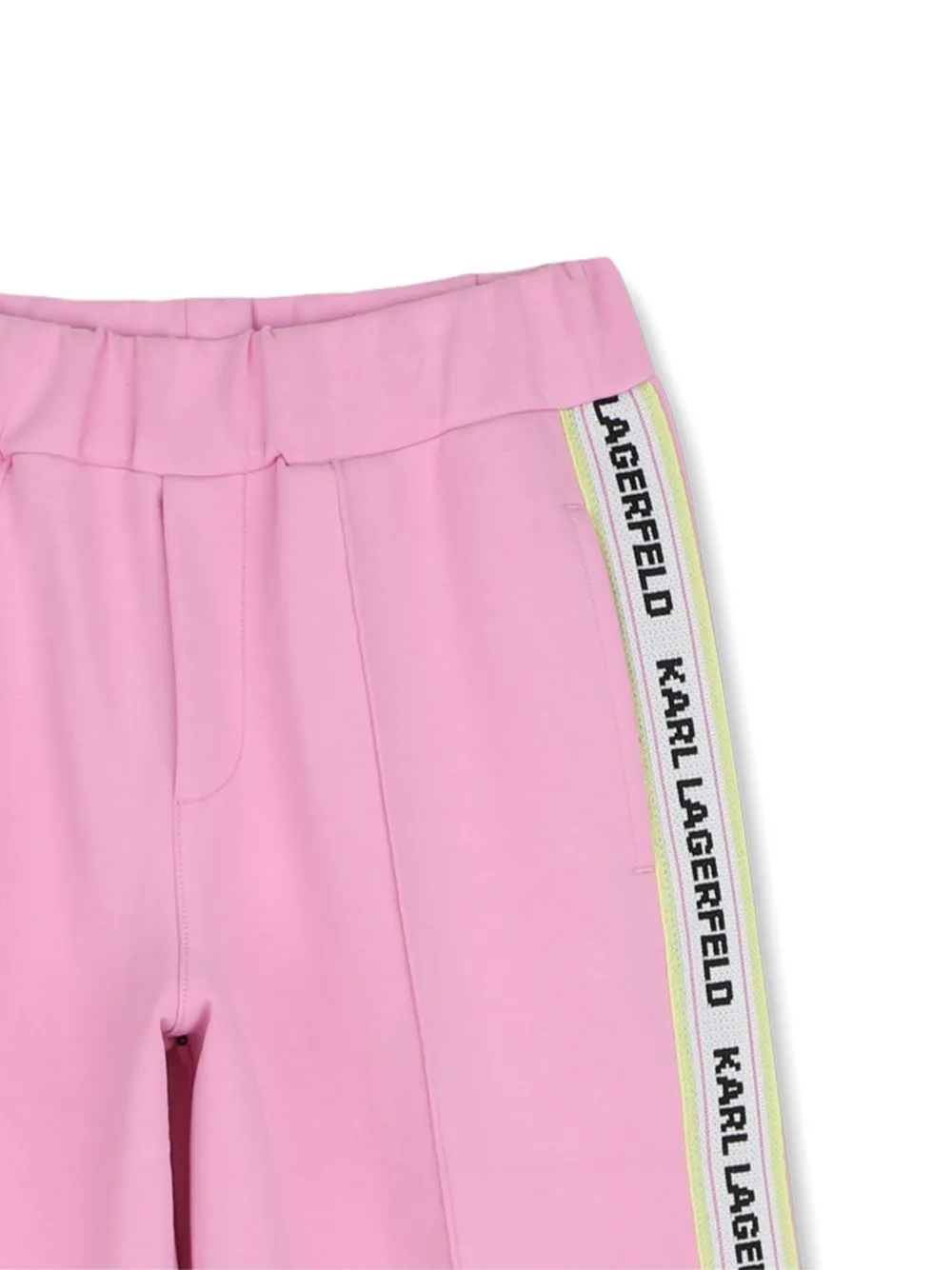 Karl Lagerfeld Kids Trainingsbroek met logoband Roze