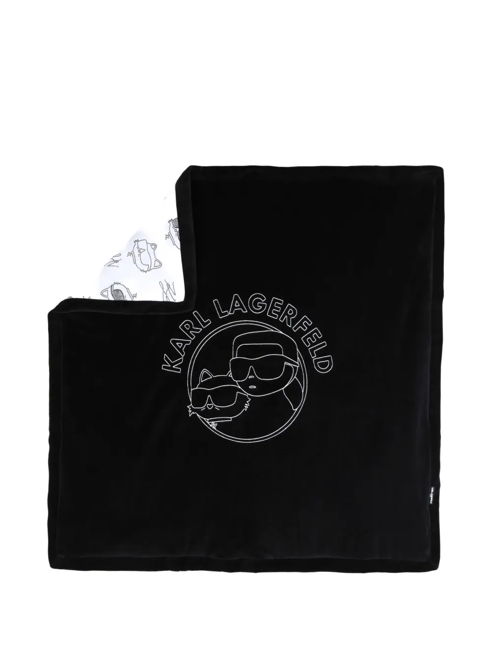 Karl Lagerfeld Kids Coperta con stampa - Nero