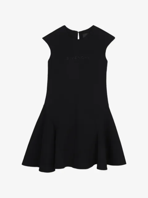 Givenchy Kids logo-embroidered flared dress