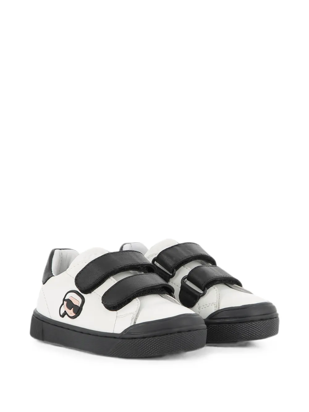 Karl Lagerfeld Kids Sneakers met klittenband Wit