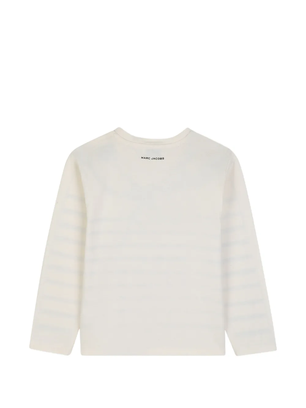 Marc Jacobs Kids Trompe-l'oeil gestreept T-shirt Beige