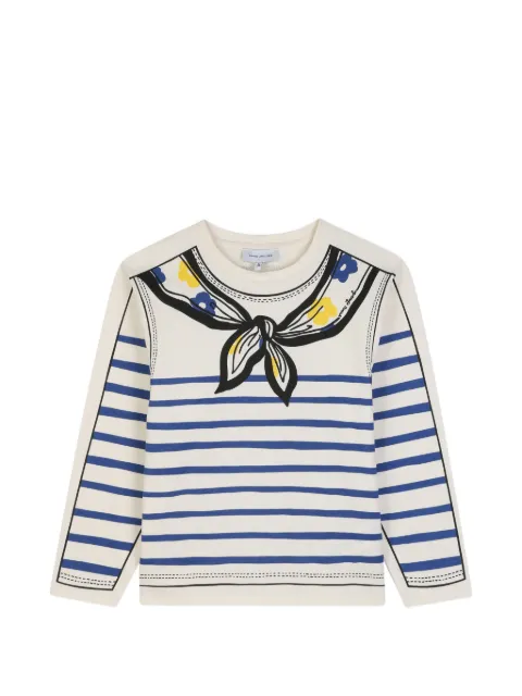 Marc Jacobs Kids trompe-l'oeil striped T-shirt