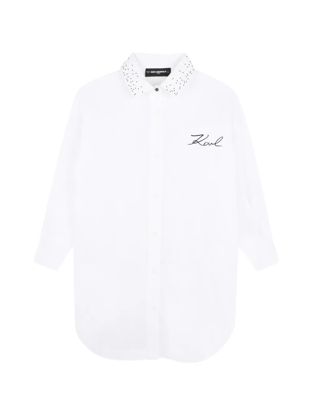 Karl Lagerfeld Kids Chemisier con decorazione - Bianco