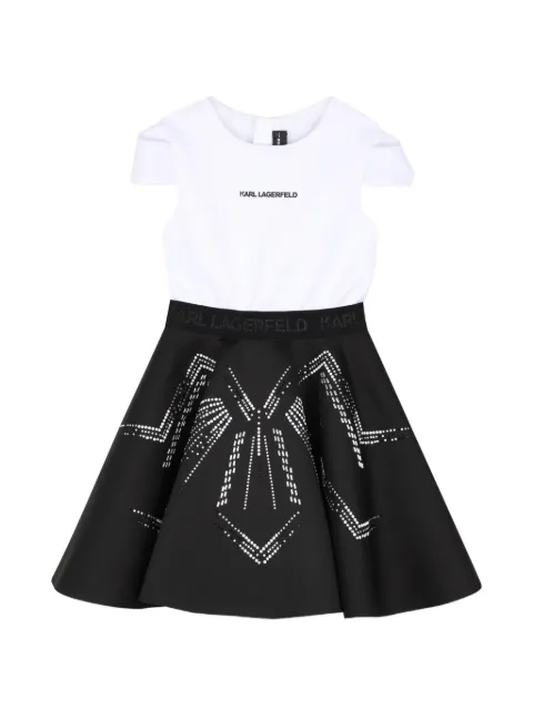 Karl Lagerfeld Kids rhinestone-embellished flared dress