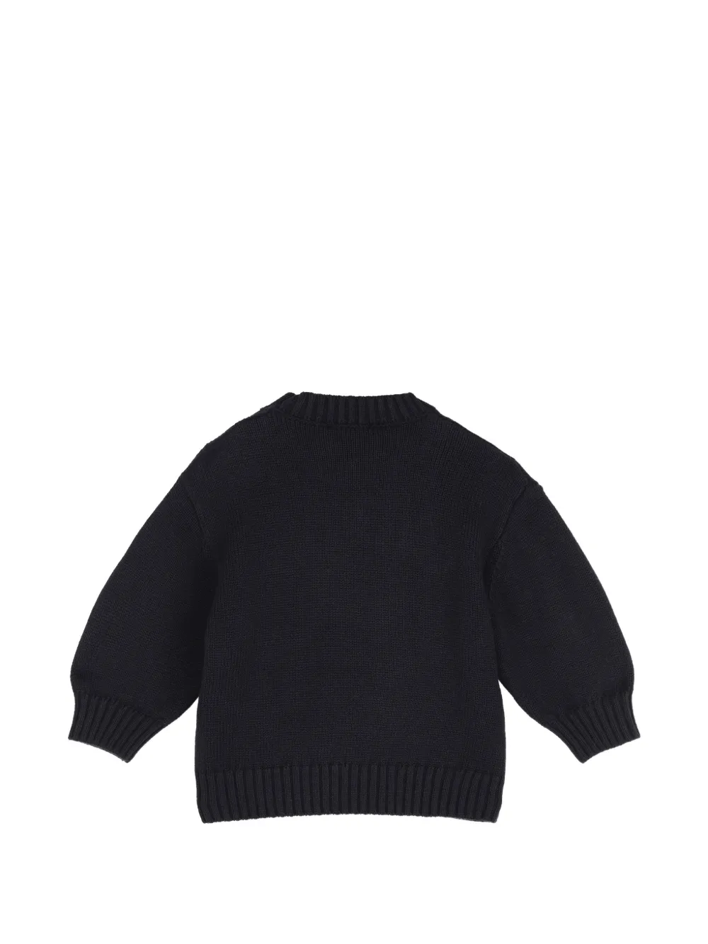 Givenchy Kids Trui met knoopsluiting en geborduurd logo Blauw