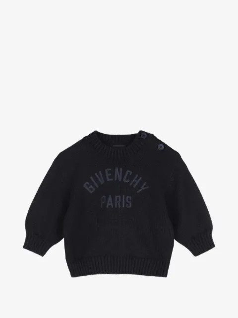 Givenchy Kids logo-embroidered button-fastening sweater