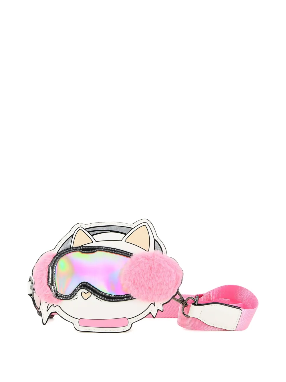 Karl Lagerfeld Kids Choupette ski-goggles shoulder bag - Bianco
