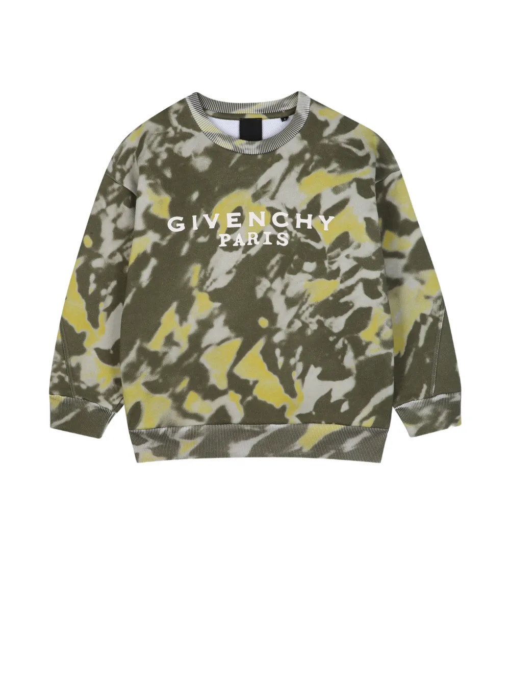 Givenchy Kids Felpa con fantasia tie-dye - Verde