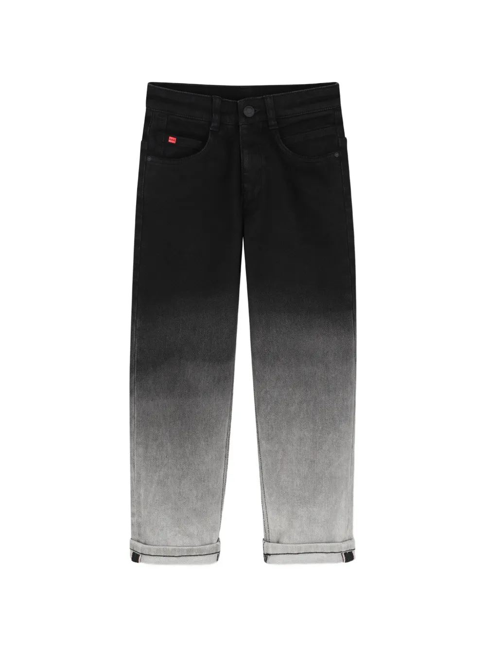 HUGO KIDS Jeans met ombré-effect Zwart