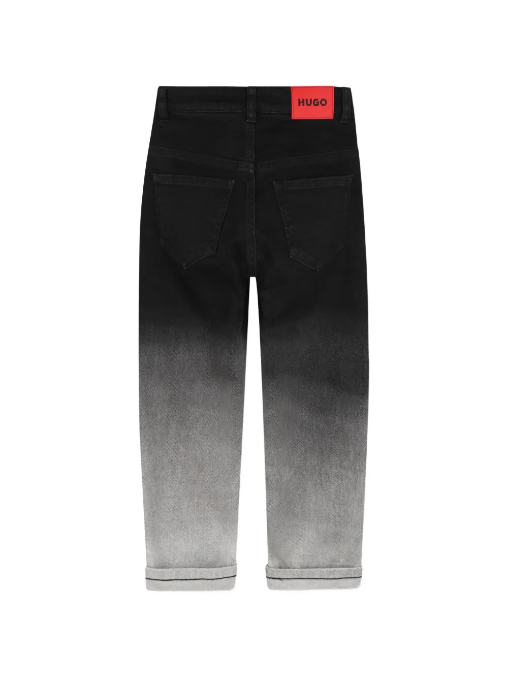 HUGO KIDS Jeans met ombré-effect Zwart