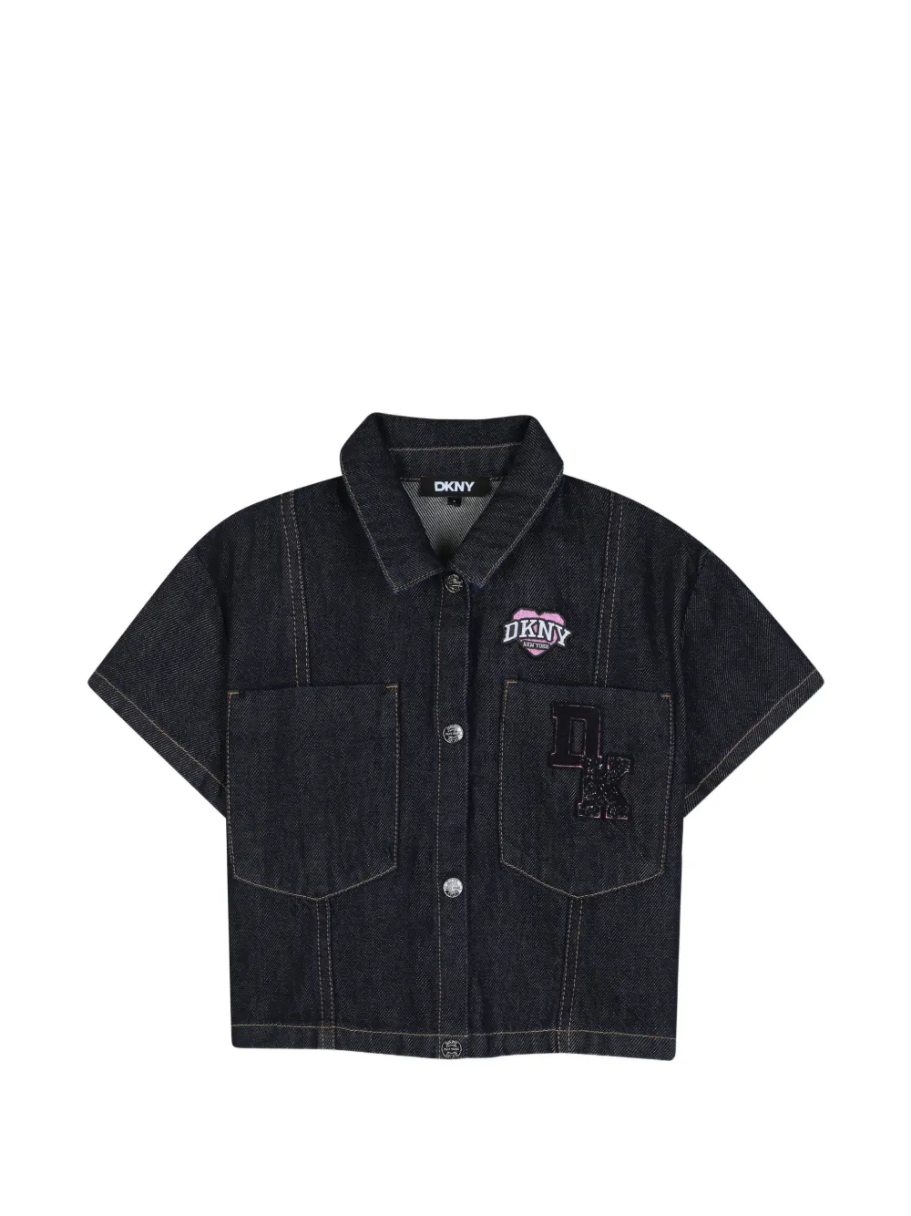 Dkny Kids Denim shirt en rok Blauw