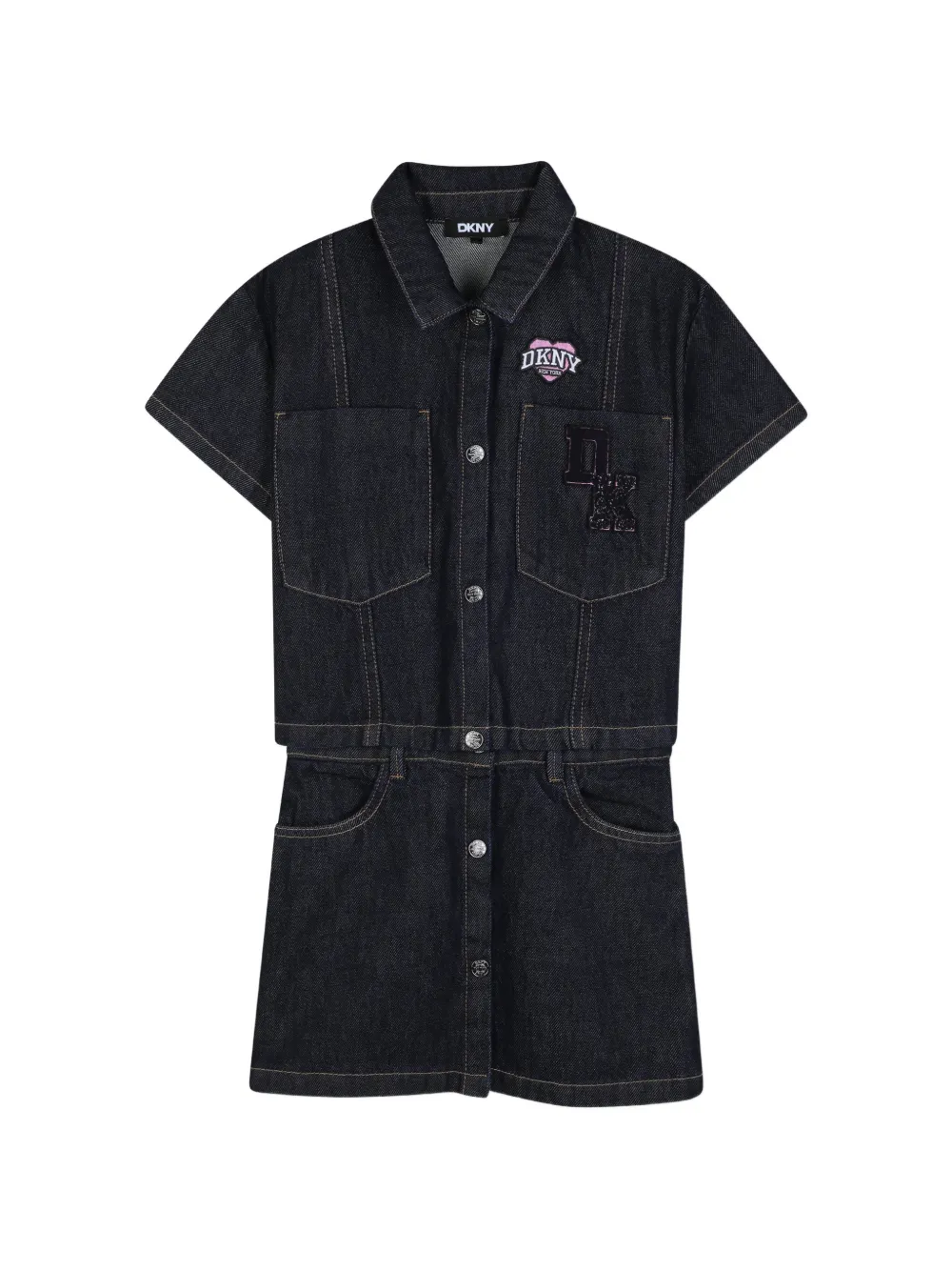 Dkny Kids Set con gonna denim - Blu