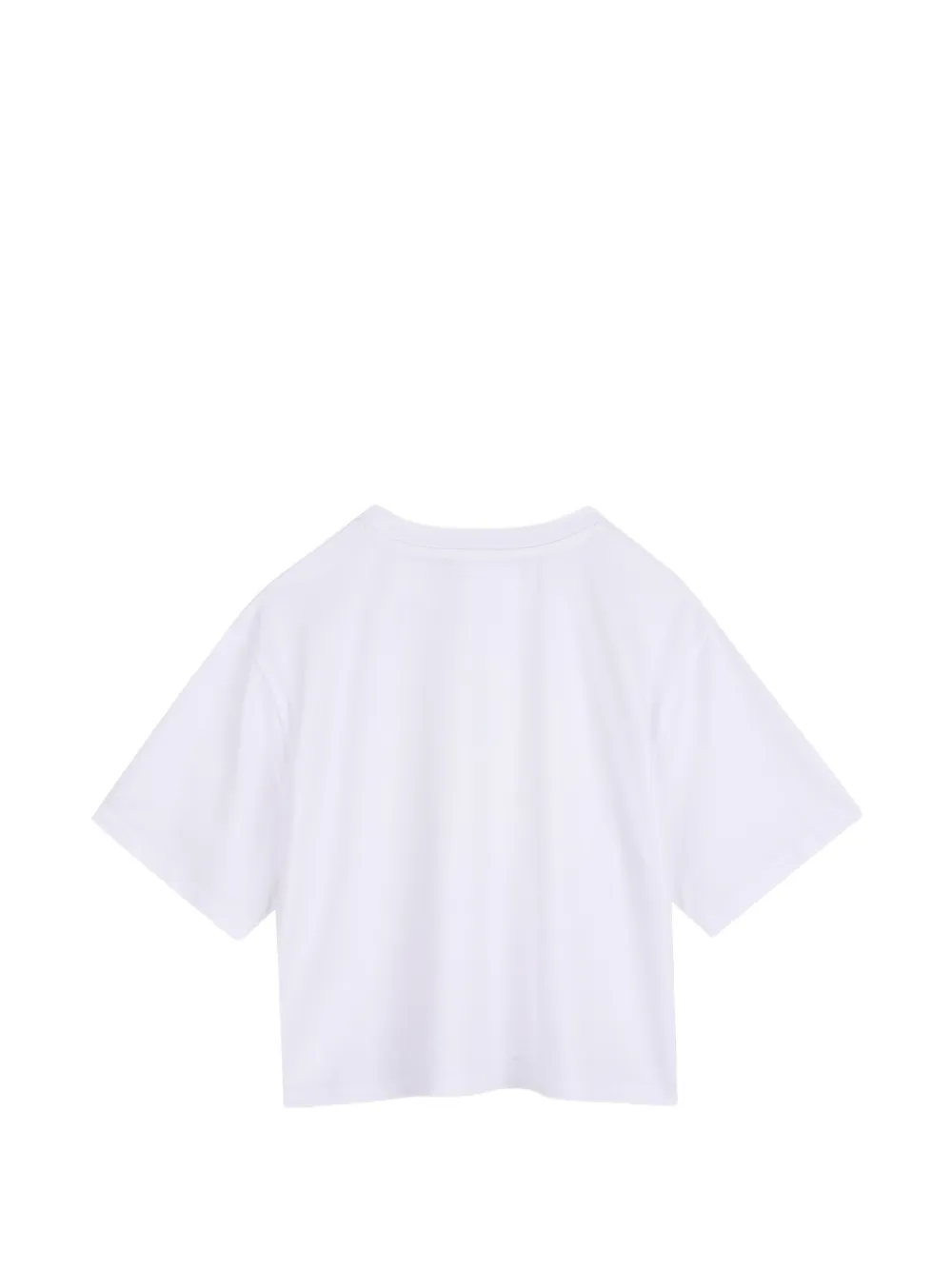 Dkny Kids Cropped T-shirt met logoprint Wit
