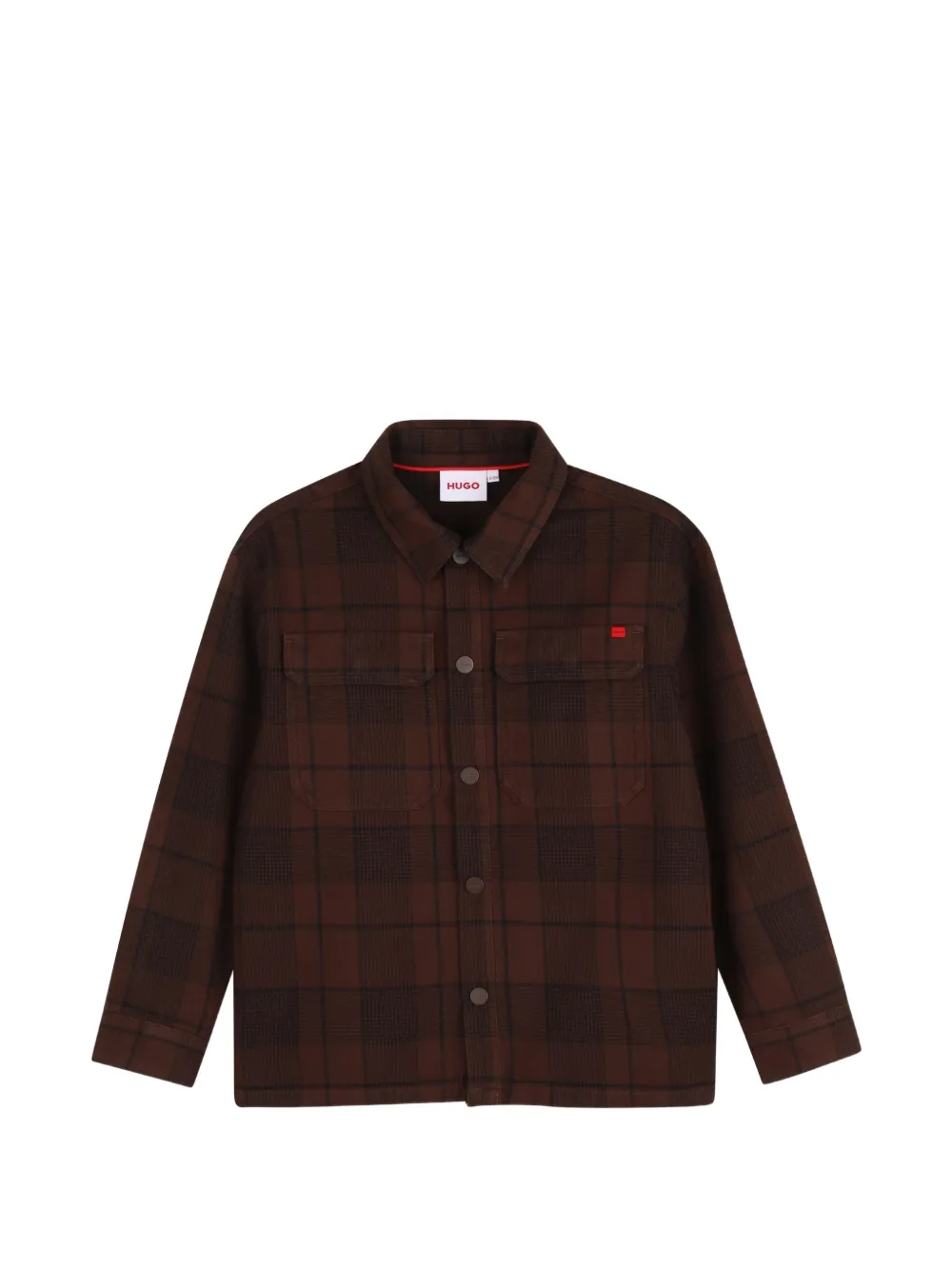 HUGO KIDS Camicia a quadri - Marrone