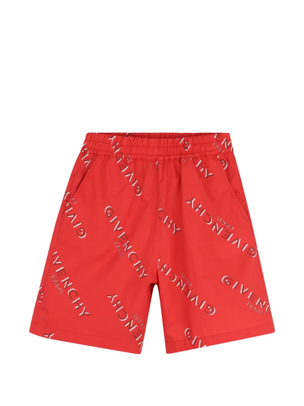 Givenchy Kids Shorts set met logoprint Rood