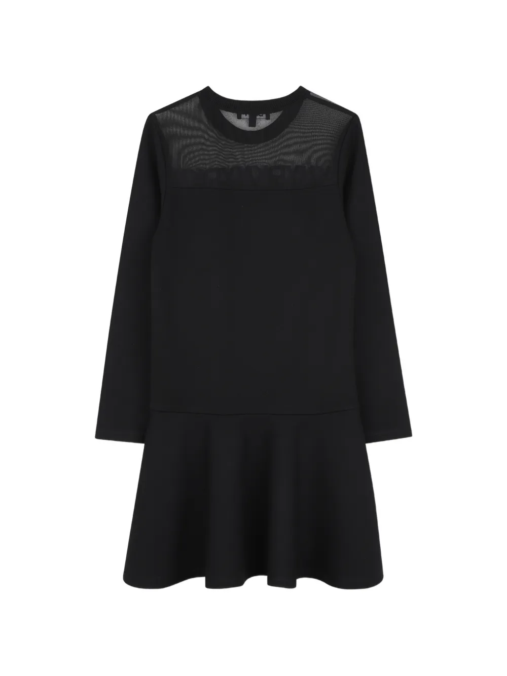 Dkny Kids Jurk met mesh vlak Zwart