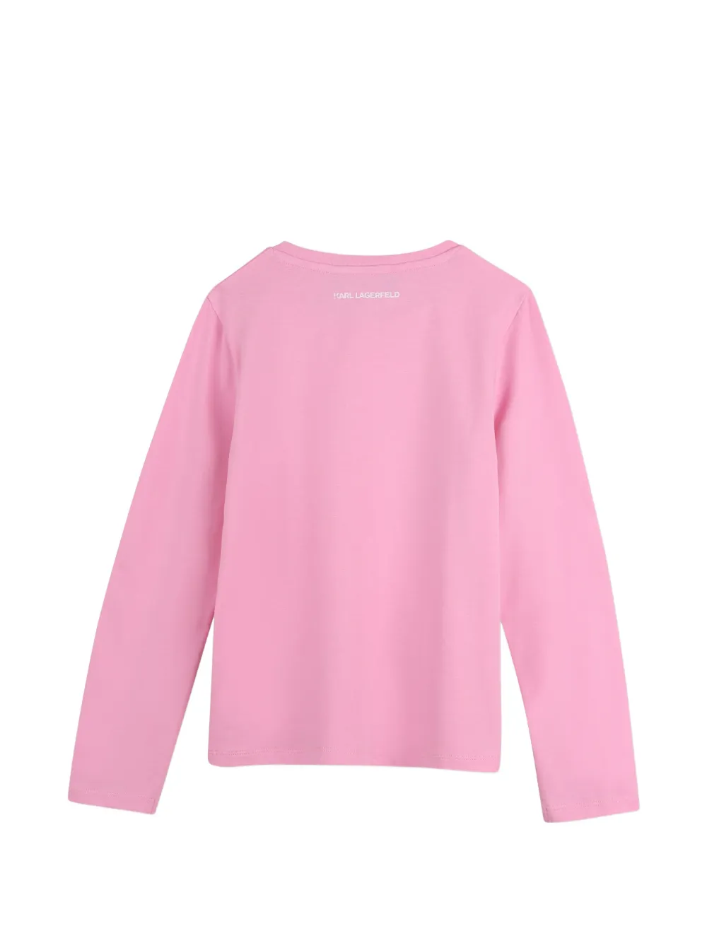 Karl Lagerfeld Kids T-shirt met grafische print Roze