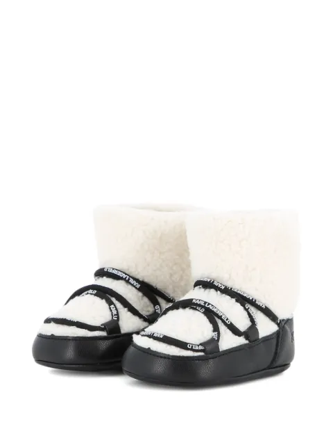 Karl Lagerfeld Kids zapatos primeros pasos con agujetas en logo