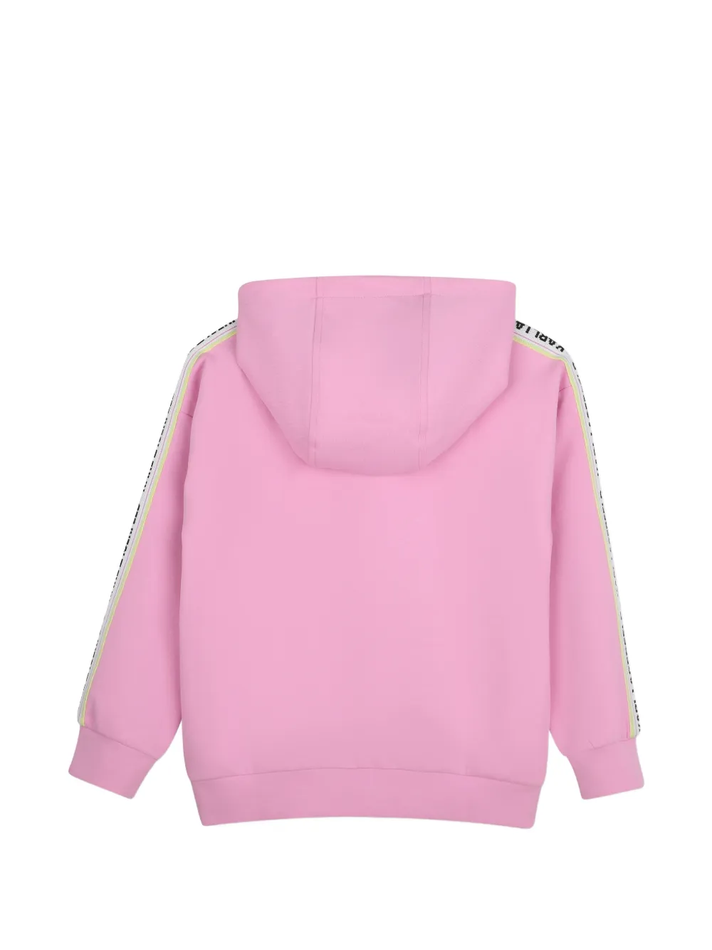 Karl Lagerfeld Kids Hoodie met zijstreep en logo-reliëf Roze