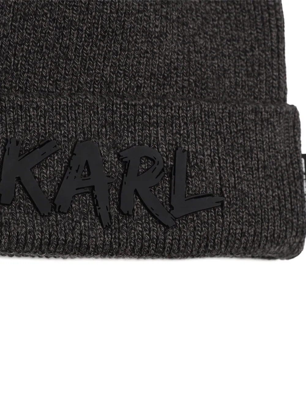Karl Lagerfeld Kids Muts met logopatch Grijs