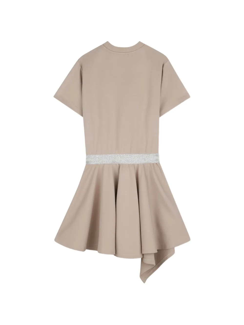 Dkny Kids Asymmetrische jurk met stras Beige