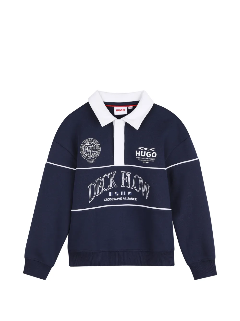 HUGO KIDS Polo con logo - Blu