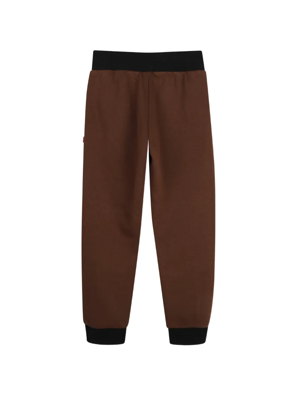 HUGO KIDS Trainingsbroek met logo-patch en vlakken Bruin