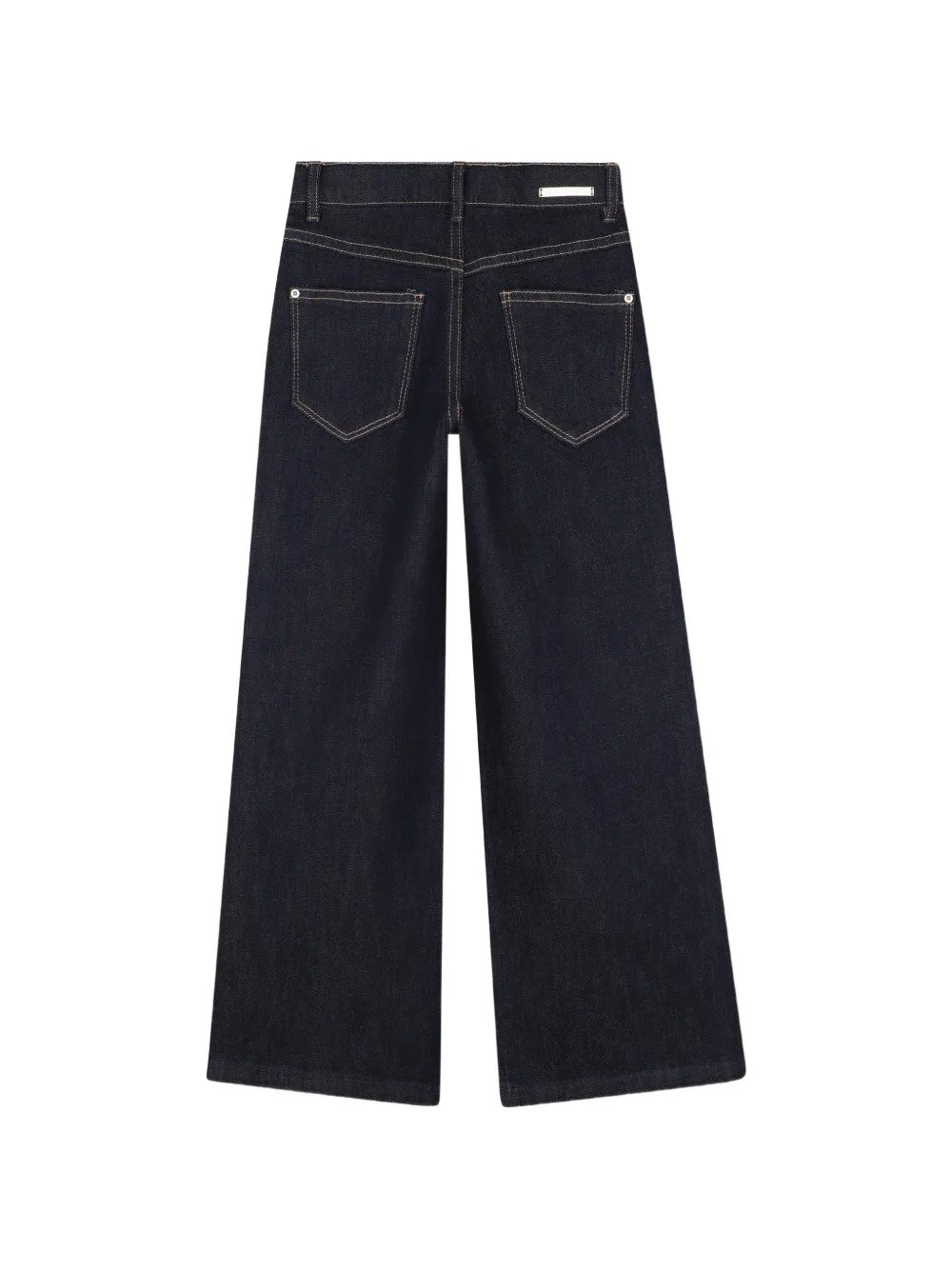 Karl Lagerfeld Kids Jeans verfraaid met stras en wijde pijpen Blauw