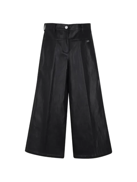 Dkny Kids pantalones anchos con placa del logo